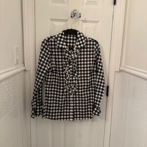 J.McLaughlin button down shirt with ruffles